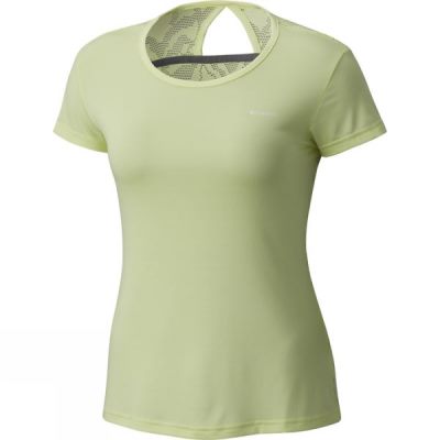 Camisa Columbia Peak to Point Novelty Manga Corta Mujer Verde - Chile PEZ285739